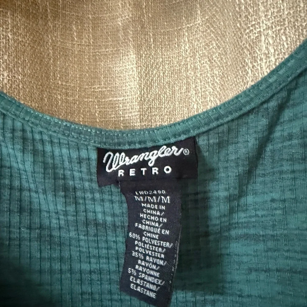 Wrangler Green Ruched Midi Sundress - Picture 4 of 4